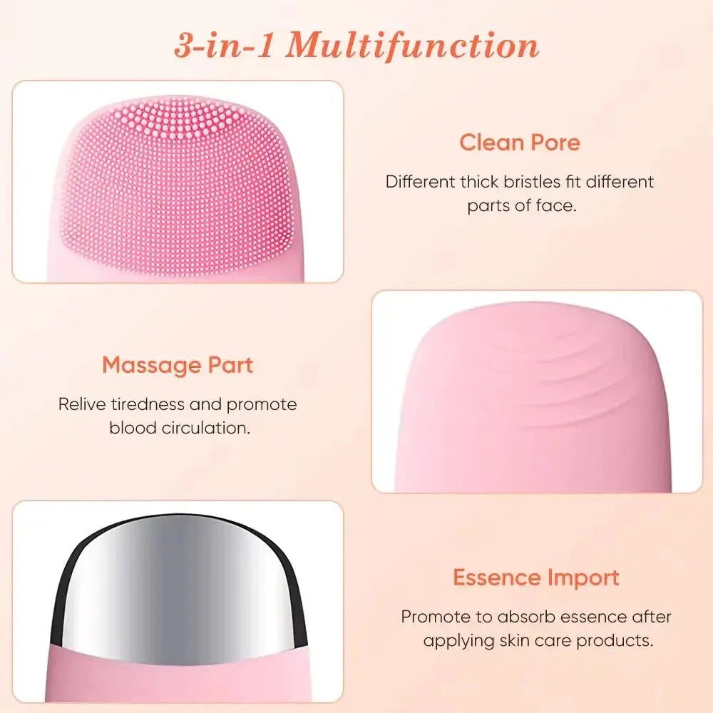 Mini Silicone Face Cleansing Brush abzalux
