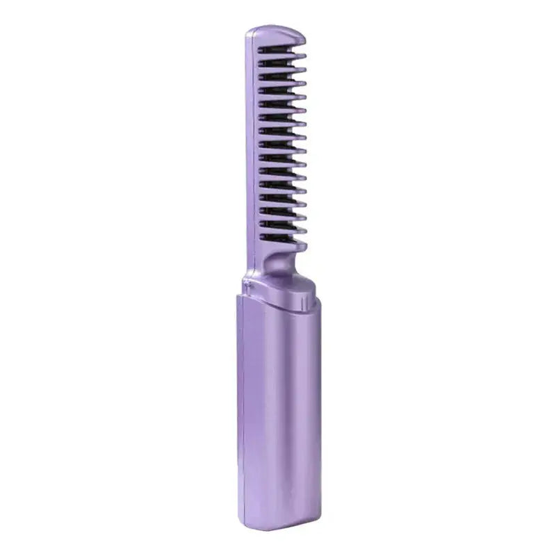 2-in-1 Wireless Straighten & Curl Brush abzalux