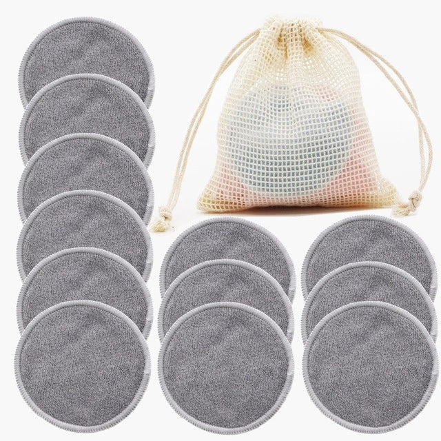 12PC Reusable Cotton Pads Makeup Remover Pad.