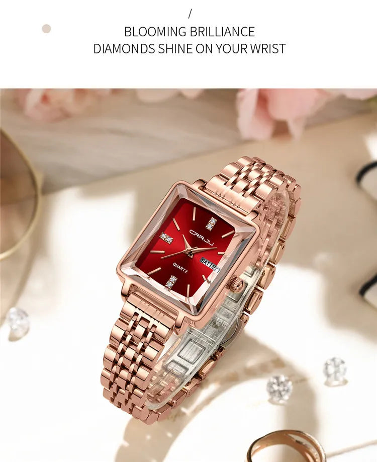 Business Steel Waterproof Women's Watch abzalux