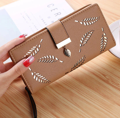 Hollow-Leaf Cardholder Wallet