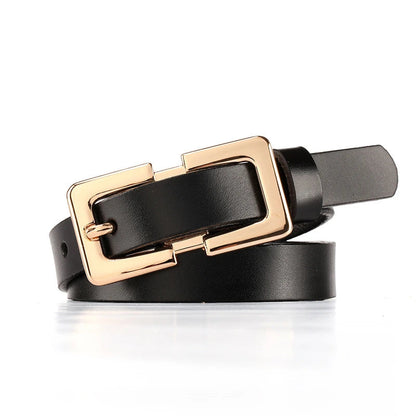 Retro Cowhide Pin-Buckle Belt null