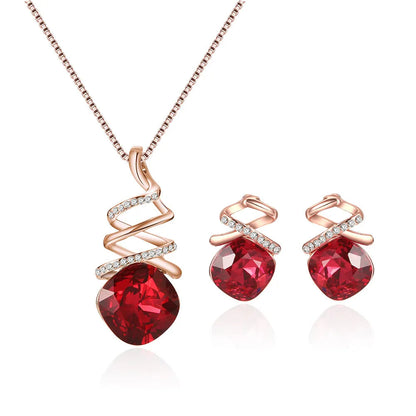 Bridal Necklace & Earring Set abzalux