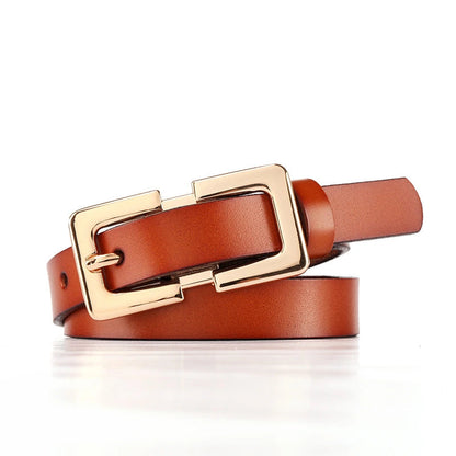 Retro Cowhide Pin-Buckle Belt null