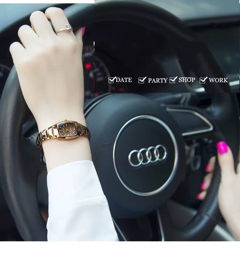 Women's Waterproof Tungsten Steel Watch