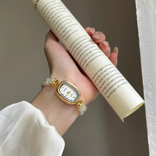 Pearl Oval Women's Fashion Watch