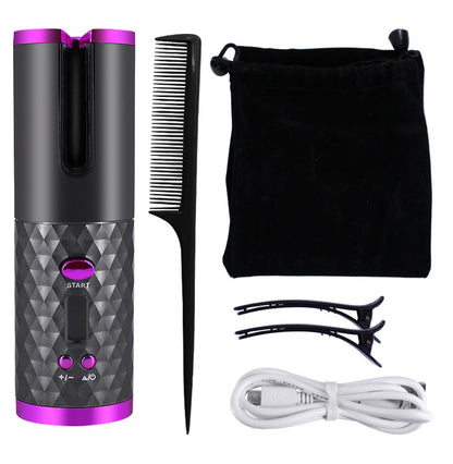 Rechargeable Automatic Rotating Ceramic Hair Curler