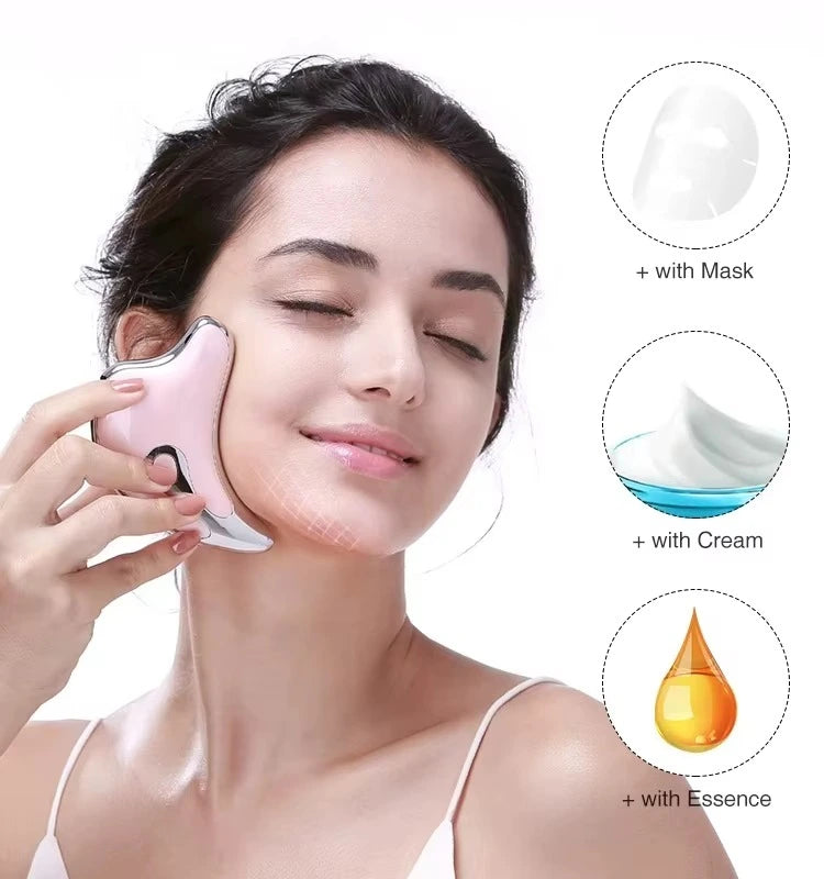 LED Microcurrent Gua Sha Facial Lifting Massager