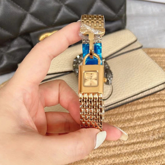 Lock-Head Steel Mini-Dial Women's Watch