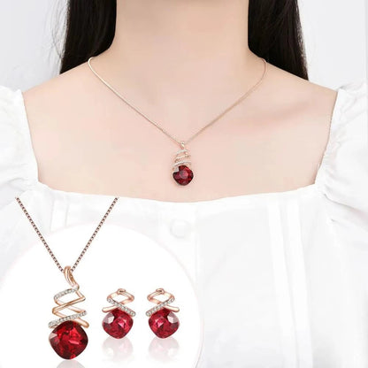 Bridal Necklace & Earring Set abzalux