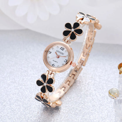 Petal Quartz Watch and Bracelet Set
