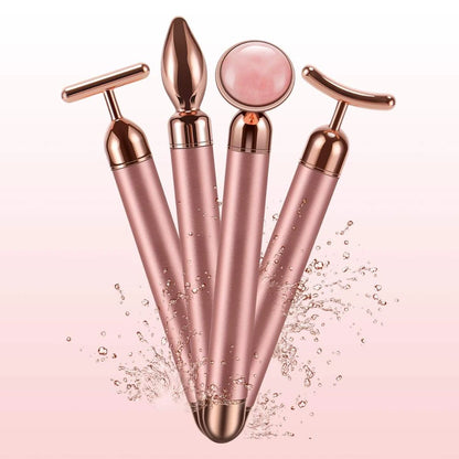 4 in 1 Vibrating Quartz Face Roller