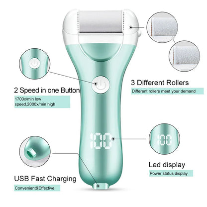 Rechargeable Electric Foot File — Callus Remover abzalux