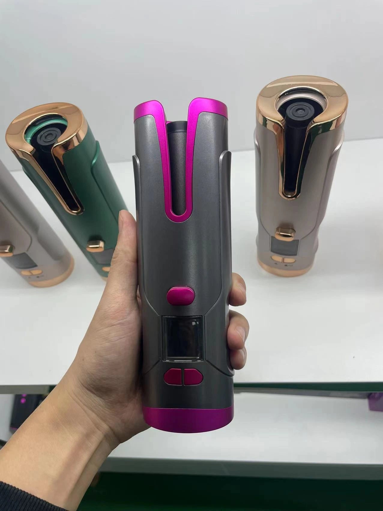 Rechargeable Automatic Rotating Ceramic Hair Curler