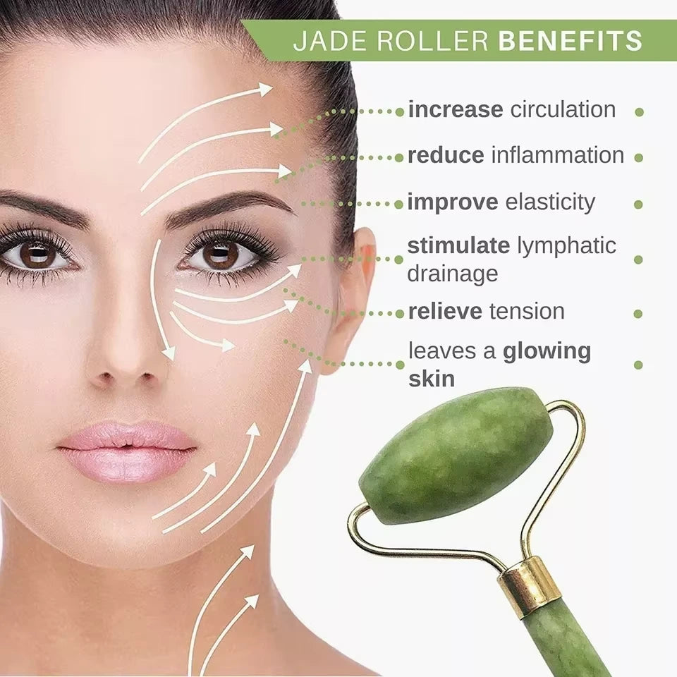 Dual-Head Jade Facial Roller