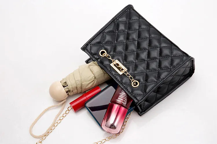 Mini Rhombus Quilted Chain Shoulder Bag abzalux