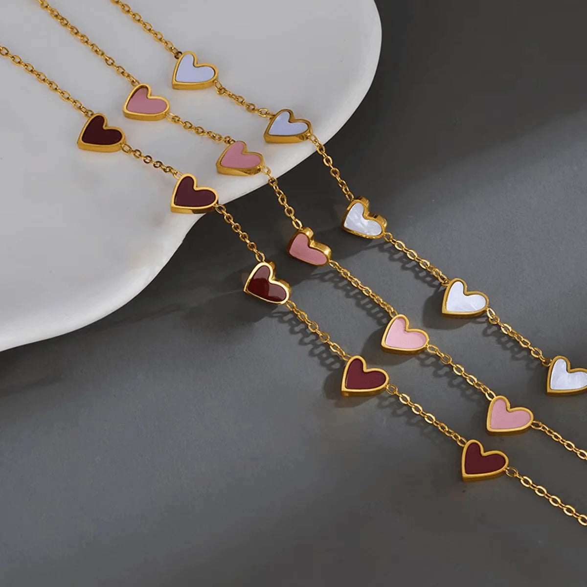 Dripping Heart Stainless Steel Bracelet