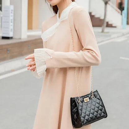 Mini Rhombus Quilted Chain Shoulder Bag abzalux
