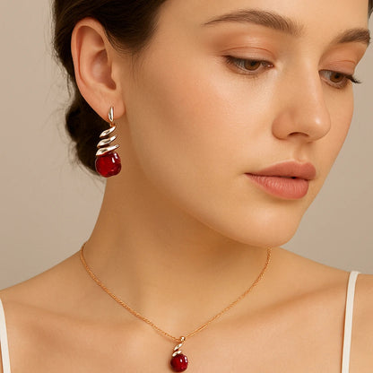 Bridal Necklace & Earring Set abzalux