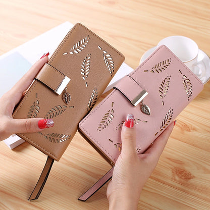 Hollow-Leaf Cardholder Wallet