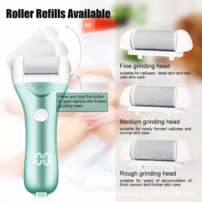 Rechargeable Electric Foot File — Callus Remover abzalux
