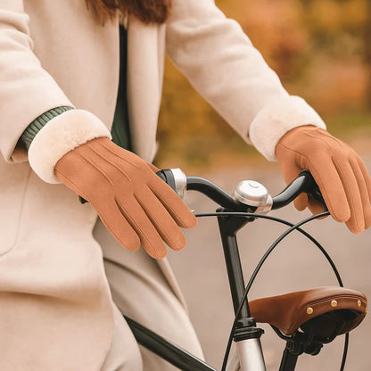 Suede Wool Winter Gloves