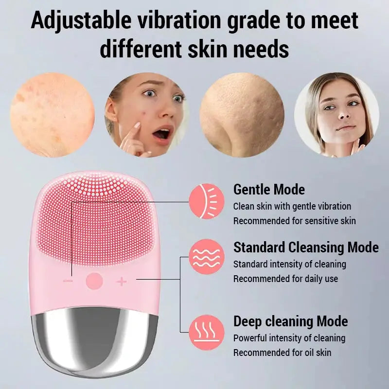 Mini Silicone Face Cleansing Brush abzalux