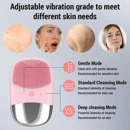 Mini Silicone Face Cleansing Brush abzalux