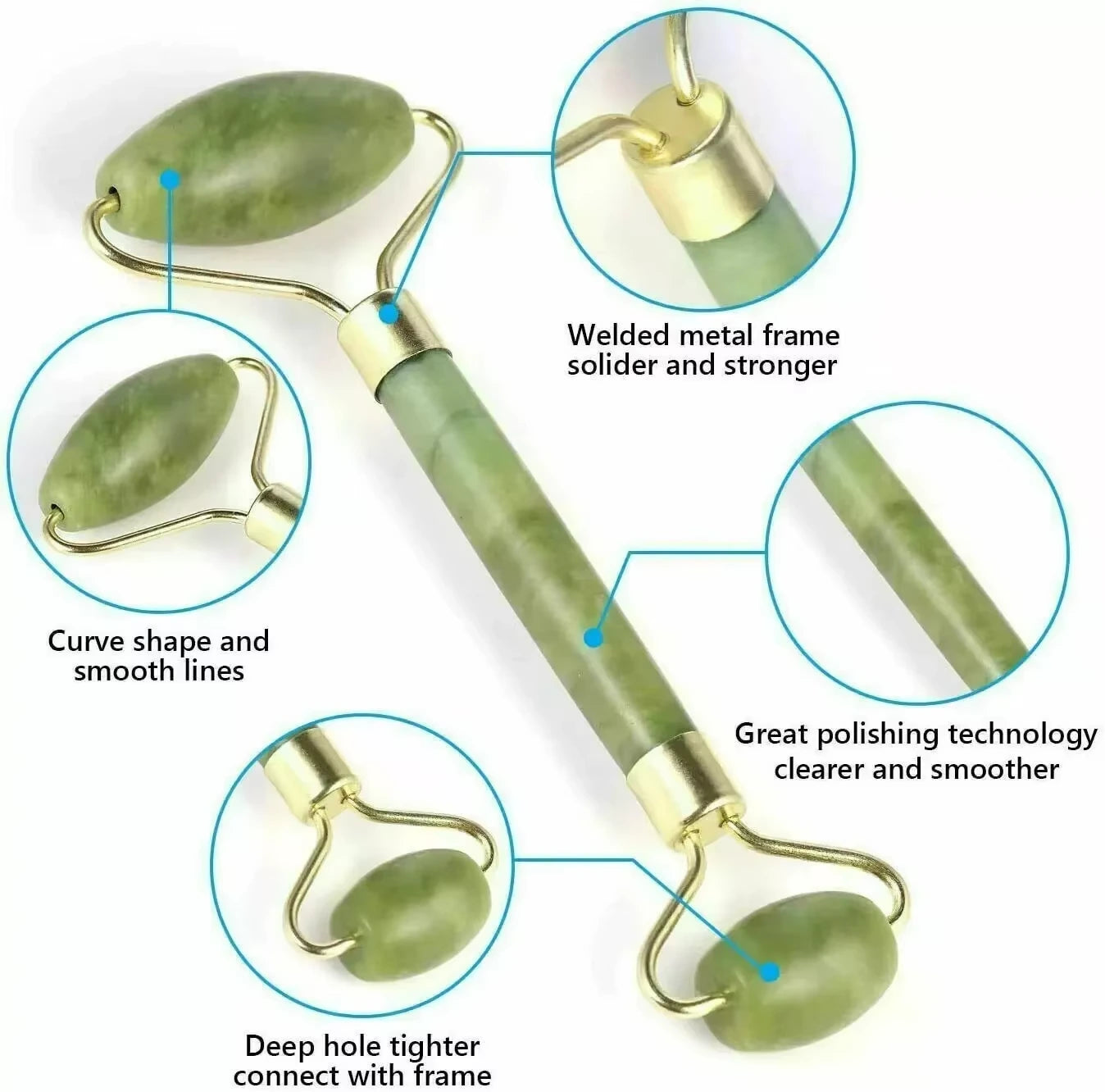 Dual-Head Jade Facial Roller