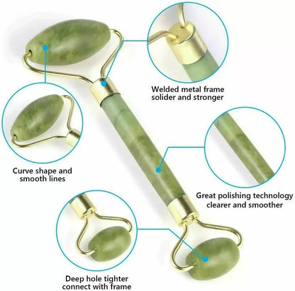 Dual-Head Jade Facial Roller
