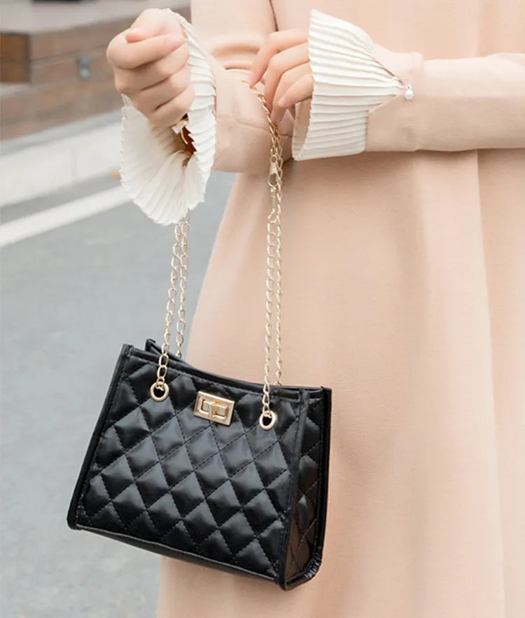 Mini Rhombus Quilted Chain Shoulder Bag abzalux
