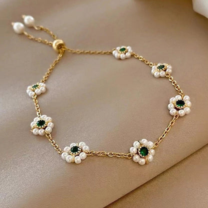 Pearl Flowers Bracelet abzalux