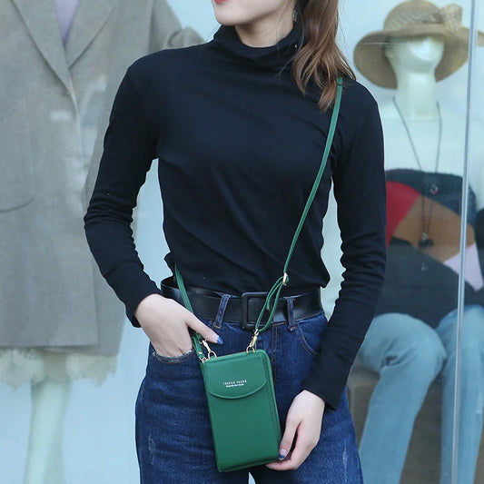 PU Luxury Crossbody Phone Wallet
