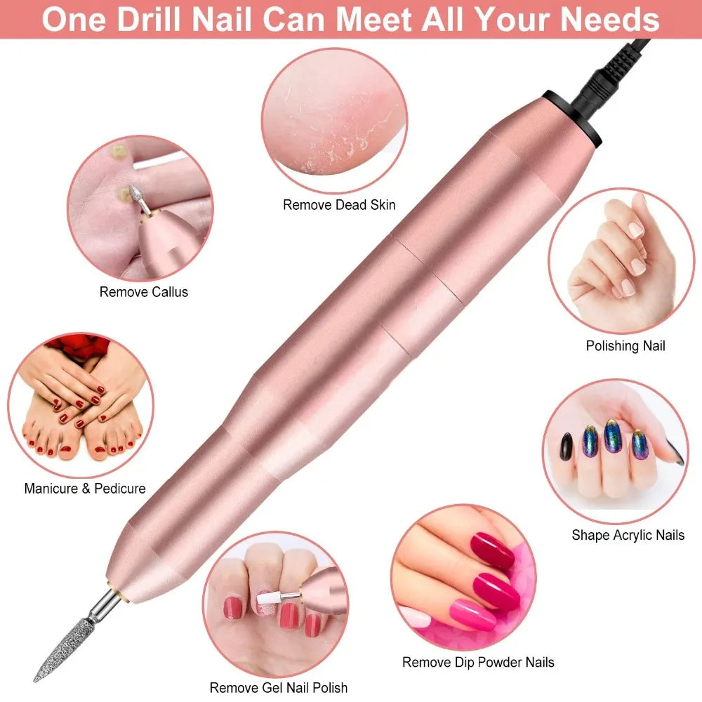 Electric Nail Drill Machine Set