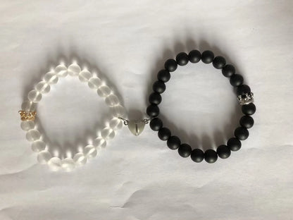 Handmade Crown Beaded Charms Bracelet