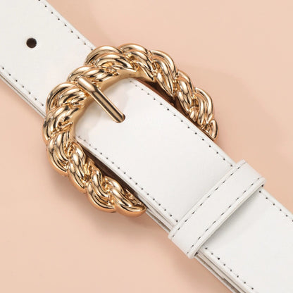 Women's Dress Pants Decorative Belt