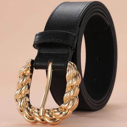 Women's Dress Pants Decorative Belt