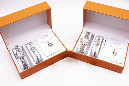 Watch, Bracelet & Necklace Gift Set