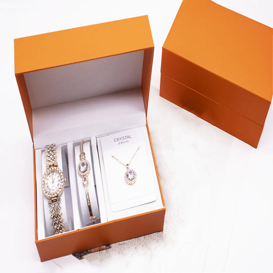 Watch, Bracelet & Necklace Gift Set
